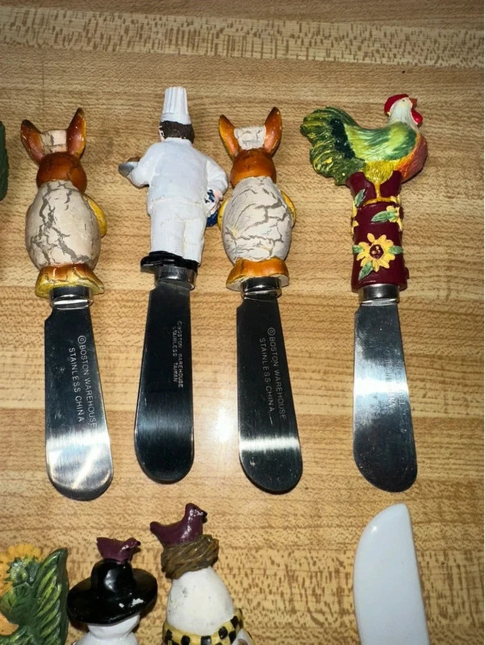 Vintage Collection 9 Novelty Cheese Spreader Knives